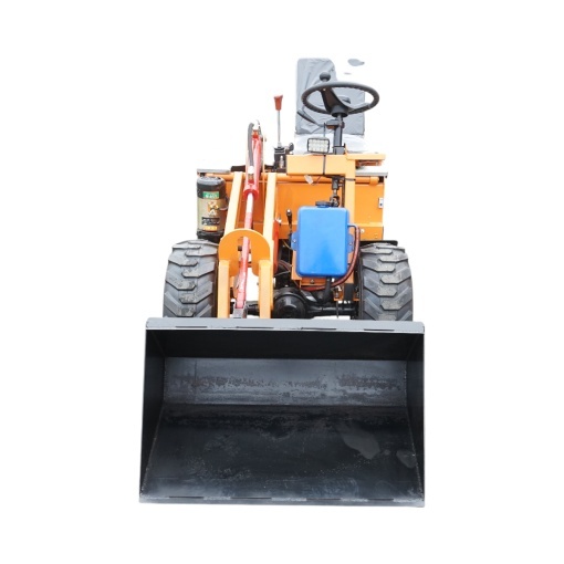 Mini incarcator frontal electric cu 3 roti, 2 motoare 1800W/1300W, baterie 48V/52Ah, capacitate ridicare 200kg, cupa 900x450x370mm - Img 3