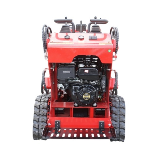 Mini incarcator frontal pe senile, motor benzina 15CP, 420cc, capacitate ridicare 300kg, volum cupa 0.15m3 THOR - Img 4
