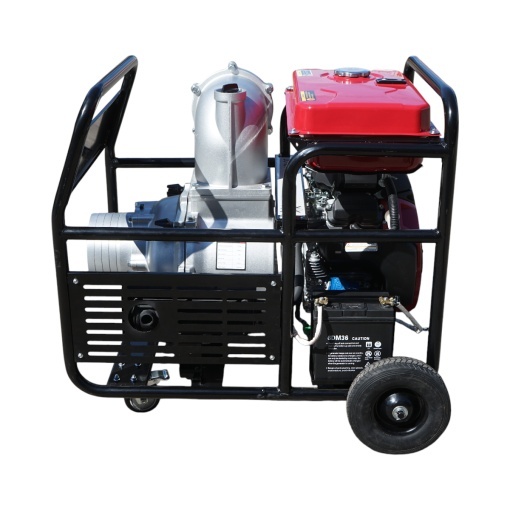 Motopompa pe benzina 22.4CP, 8 toli, motor Honda GX690, debit 300 m3/h, adancime aspiratie 4m, inaltime pompare 15m, pornire la cheie Breckner Germany - Img 4