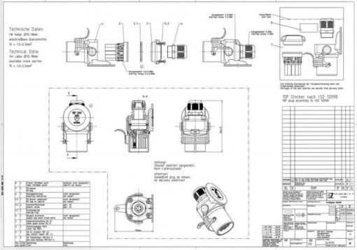 Mufa plastic cablu ADR 15 pini Erich Jaeger - Img 2