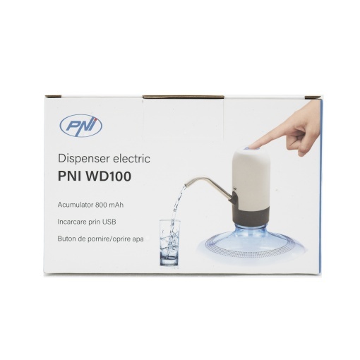 Pachet 2 bucati pompa electrica pentru bidon de apa PNI WD100 incarcare prin USB-C, acumulator 800 mAh, putere 4W - Img 10