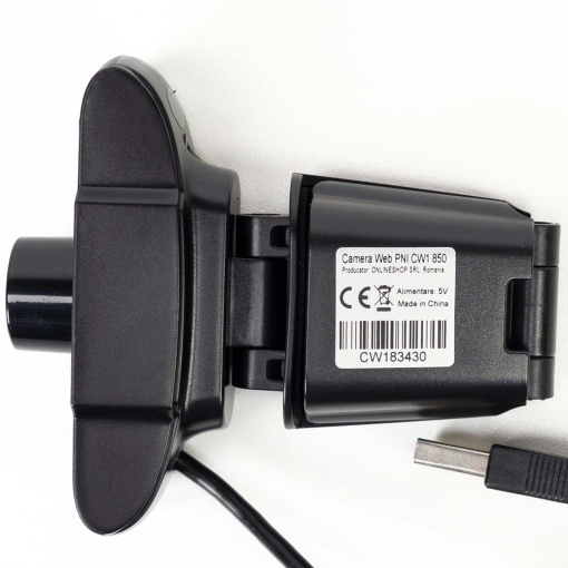 Pachet Camera Web PNI CW1850 Full HD 1080P 2MP, USB, clip-on si sticky Pad Drapel inclus - Img 8