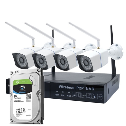 Pachet Kit supraveghere video PNI House WiFi550 NVR si 4 camere wireless, 1.0MP cu HDD 1tb inclus - Img 8