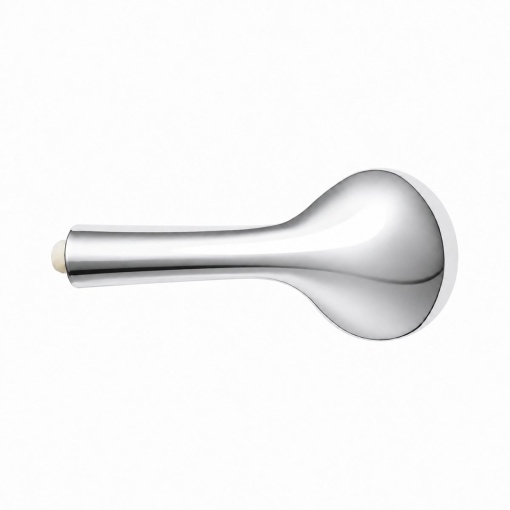 Para de dus baie rotunda, 5 functii, duze silicon, crom lucios, plastic 105x240mm - Img 3