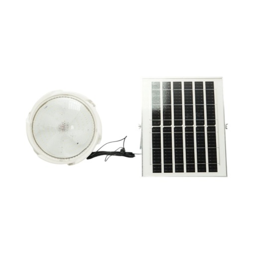 Plafoniera solara LED 200W, 6500K cu panou solar 12W, baterie LiFePO4 5400mAh, senzor miscare si telecomanda IP65 Breckner Germany - Img 2