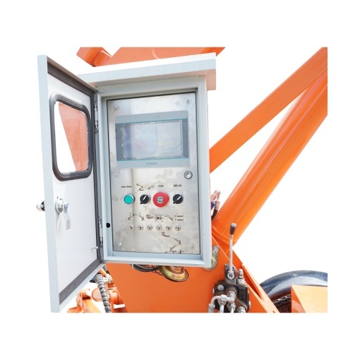 Platforma/nacela pentru lucru la inaltime tip remorca 16m, 200Kg cu telecomanda motor benzina THOR - Img 5
