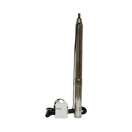 Pompa apa submersibila inox 2.2kW, 220V, D100mm, debit 6 m3/h, inaltime refulare 105m, 15 turbine ceramice, racire pe ulei, panou de control K90QJD2-105/15-2.2 Breckner Germany - Img 4