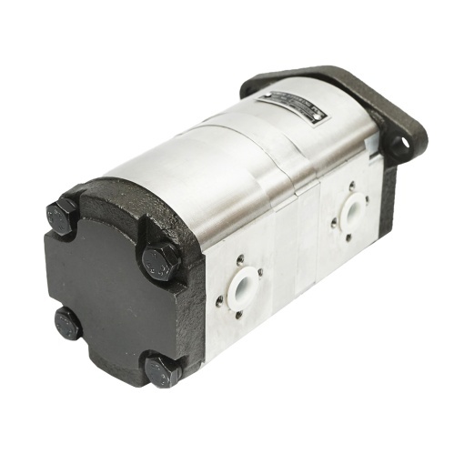 Pompa hidraulica cu sens rotatie stanga, debit 14+8cm3 pentru Claas, Renault 7700035525 - Img 2