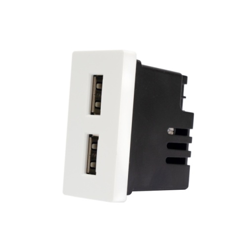 Priza alimentare 2 x USB PNI UB20, 5V 2.4A, max. 12W, modulara, tip F 1/2, montaj incastrat - Img 6