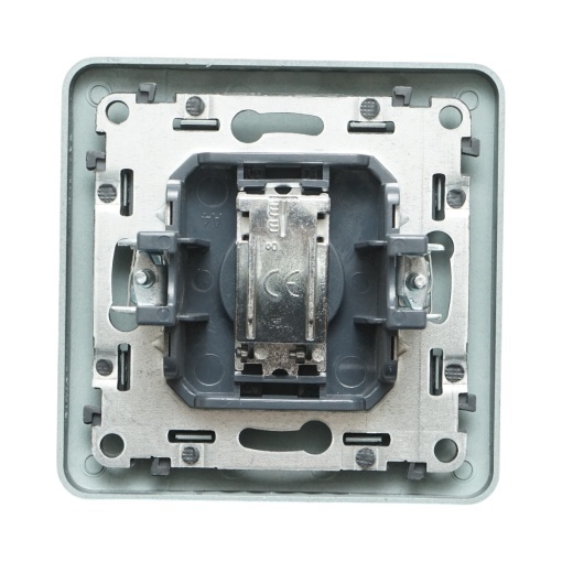 Priza TV neagra incastrata PC 80x80mm - Img 3