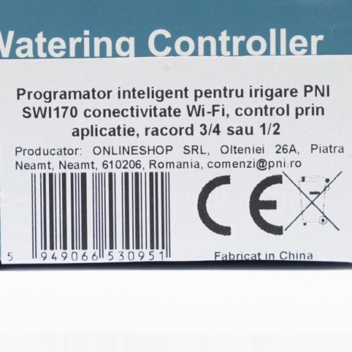 Programator inteligent pentru irigare PNI SWI170, Wi-Fi, racord 3/4 sau 1/2, 1700 l/h, control prin aplicatie Tuya, compatibil cu Amazon Alexa si Google Home - Img 3