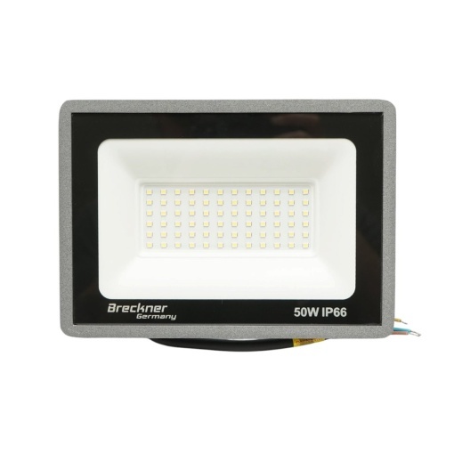 Proiector LED 50W, 100-265V, 6500K, 5000lm tip Flood 200x145x28mm IP66 Breckner Germany - Img 2
