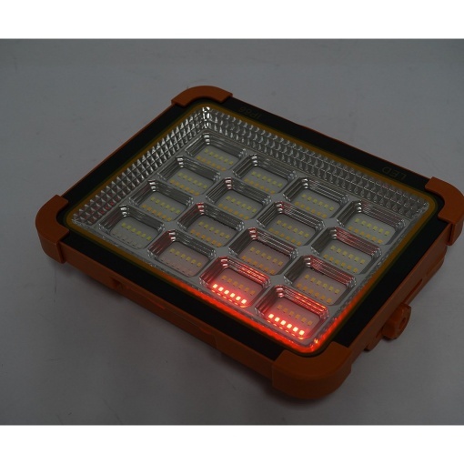 Proiector LED portabil 500W cu panou solar 3W, baterie 12000mAh, 6 moduri de iluminare, magnet, carlig, USB Power Bank Breckner Germany - Img 13