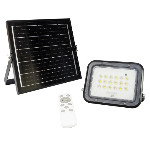 Reflector LED PNI GreenHouse WS50 PRO 50W cu panou solar 6W, acumulator 5000mAh, 800lm, telecomanda, timing si luminozitate reglabila, 6500 K, IP65 - Img 3