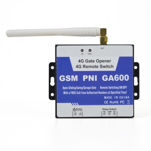 Releu GSM 4G PNI GA600 pentru comanda usi de garaj, porti, bariere, iesire 3A 240V, compatibil cu cartele GSM Orange - Img 3
