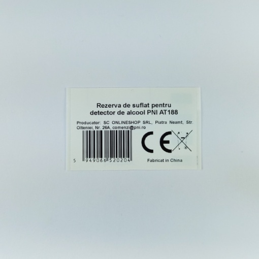 Rezerva de suflat pentru detector de alcool PNI AT188 - Img 2