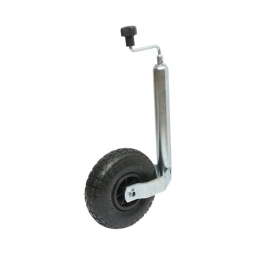 Roata de sprijin remorca cu roata pneumatica 260x85mm, diametru tub 48mm, reglabila 600-880mm, sarcina maxima 136kg Breckner Germany - Img 2