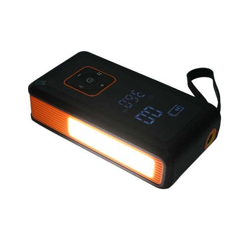 Robot pornire si compresor aer smart 80W 150 PSI, afisaj digital LED, baterie litiu 8000 mAh, baterie externa, lanterna LED, port USB/USB-C, accesorii incluse - Img 9
