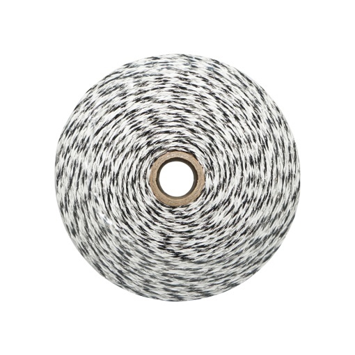 Rola fir negru-alb fi 3mm 5x0.2mm inox, 1x0.25 cupru 0.4 Ohm/m, 500m gard electric Breckner Germany - Img 4