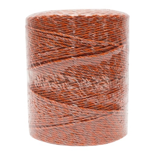 Rola fir portocaliu-maro fi 3mm 5x0.2mm SS, rezistenta 4.5 Ohm/m, 500m gard electric Breckner Germany - Img 2