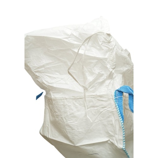 Sac big bag 100x100x130cm alb, capacitate 2000kg, tip U-Panel nelaminat, fund plan, top fusta 85cm - Img 3