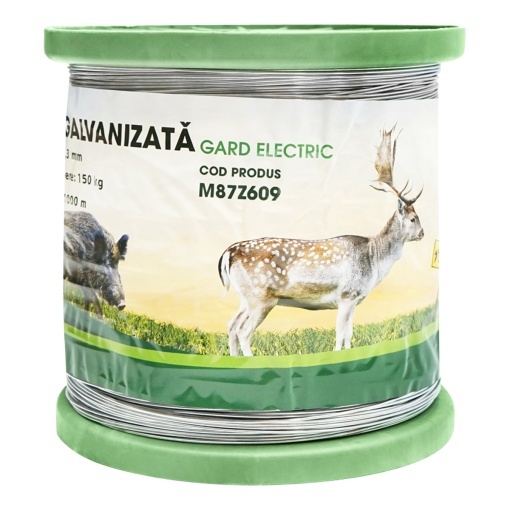 Sarma galvanizata pentru gard electric 1,3mm x 1000m Mezofarm - Img 2