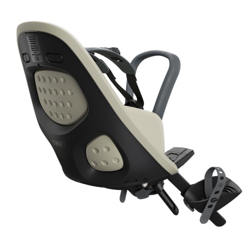 Scaun pentru copii, cu montare pe bicicleta in fata - Thule Yepp 2 Mini Front mounted, Soft Sand - Img 2