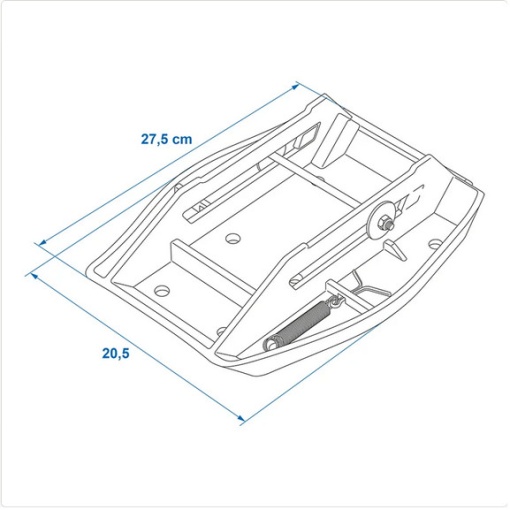 Set 4 picioare stabilizare cu arc pentru rulota 27.5 x 20.5 cm - Img 6