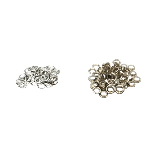 Set cleste montat ocheti metalici + 500 capse 10mm aurii si argintii incluse - Img 7