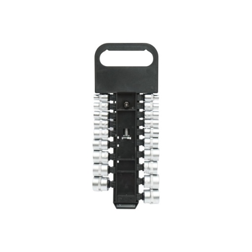 Set clichet reversibil 3/8 cu 19 tubulare metrice Cr-V - Img 2