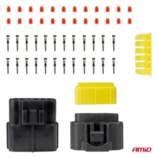 Set conector stecher si priza 12 PIN 2.2mm - Img 2