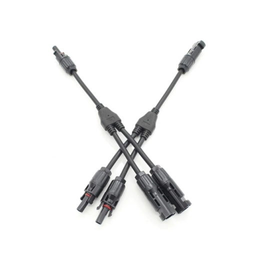 Set conectori spliter PNI MC4 Y flexibil, mama-tata pentru cablu solar 4-6 mm