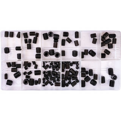 Set de suruburi hexagonale fara flansa, 160 buc WAART - Img 2