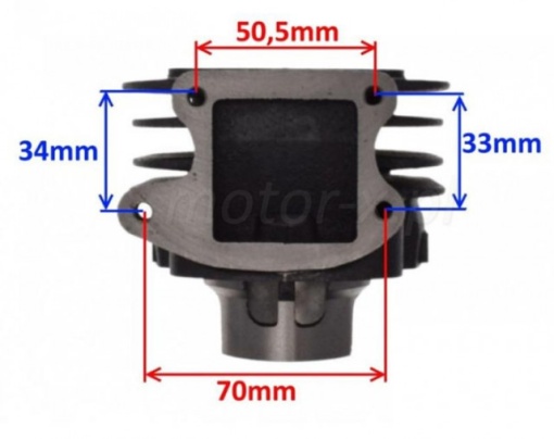 Set motor scuter 2T 80cc Kymco (cu muzicuta pe cilindru) AC - Img 4