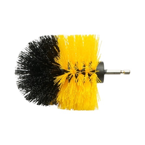 Set perii rotative pentru curatare si polisare cu bormasina 50mm, 90mm, 100mm, bureti polisare, pad-uri abrazive, suport Velcro, prelungitor, prindere 1/4 inch, 12 piese Breckner Germany - Img 6