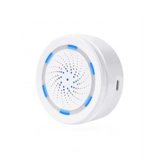 Sirena inteligenta de interior PNI SafeHome PT008 WiFi, aplicatie de mobil Tuya Smart, integrare in scenarii si automatizari smart cu alte produse compatibile Tuya, Alexa si Google Assistant - Img 4