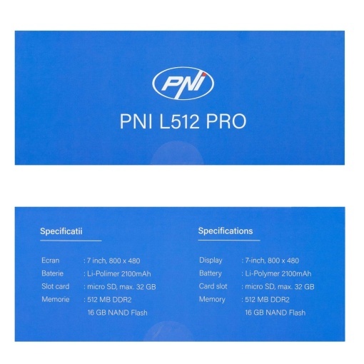 Sistem de navigatie GPS PNI L512 PRO cu parasolar, 7 inch, 800 MHz, 512MB DDR, harta Full Europe inclusa - Img 2