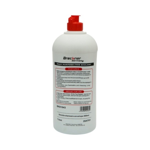 Solutie etansare anvelope tubeless si reparare perforatii 900ml Multi Purpose Tyre Sealant Breckner Germany - Img 2