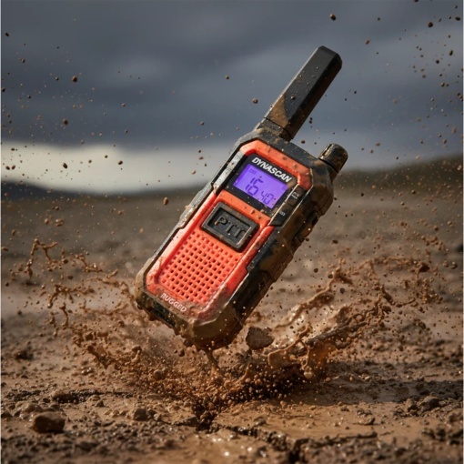 Statie radio portabila PMR Dynascan RUGGED 446MHz, 0.5W, 16CH, IP67 - Img 9
