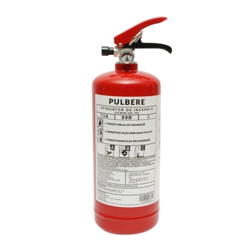Stingator auto cu suport si pulbere ABC 2kg P2 - Img 4