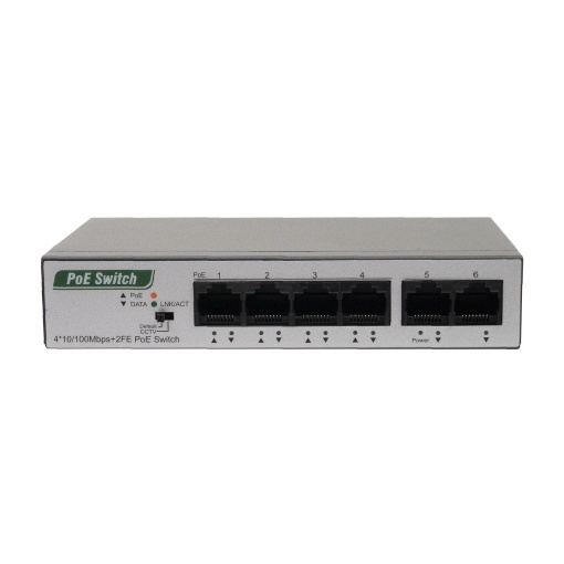 Switch PNI SWPOE242, POE, 6 x 10/100 Mbps, din care 4 porturi PoE, carcasa metalica - Img 4