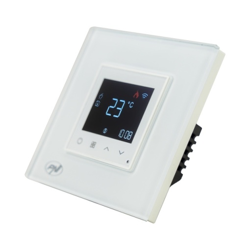 Termostat inteligent PNI CT26W WiFi incalzire in pardoseala electrica sau grup pompare, senzor pardoseala inclus, montaj incastrat, control din aplicatia Tuya Smart, programare zilnica, mod manual/aut - Img 3
