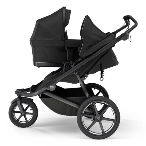 Thule Bassinet - Landou copii 0-6 luni, Tinted Taupe - Img 4