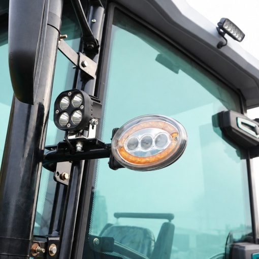 Tractor 60CP 4x4 cu cabina, motor diesel YTO, incarcator frontal hidraulic, cupa 1400mm, camere video KONIG 604 - Img 18