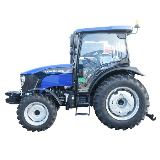 Tractor cu cabina 75HP 4x4 inmatriculabil, aer conditionat, motor Hyundai turbo DM02 LOVOL M754 - Img 3