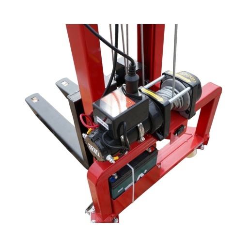 Transpalet manual 300kg cu ridicare electrica 12V, inaltime maxima 1.6m, telecomanda wireless - Img 10