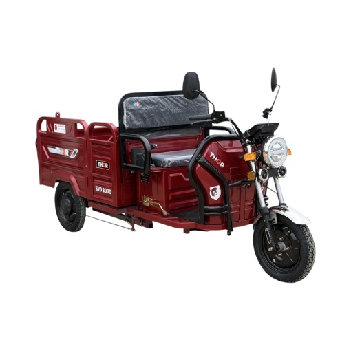 Triciclu electric THOR EVO 2000 ROSU 2000W 72V 32AH - Img 4