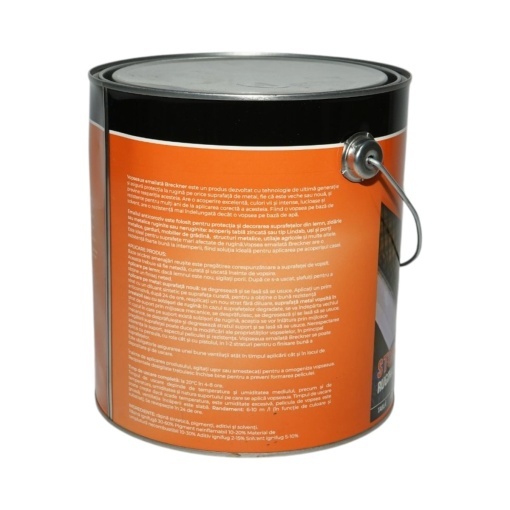 Vopsea email anticoroziva 3 in 1 lac incolor pe baza de solvent 3.5L, direct pe rugina, interior si exterior Breckner Germany - Img 2