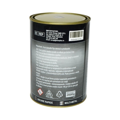 Vopsea email anticoroziva 3 in 1 visinie pentru metal 2kg, direct pe rugina, pe baza de apa Breckner Germany - Img 3