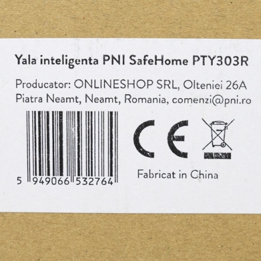 Yala inteligenta PNI SafeHome PTY303R, dreapta, acces cu amprenta, cod, card, cheie, pentru maxim 300 utilizatori - Img 6